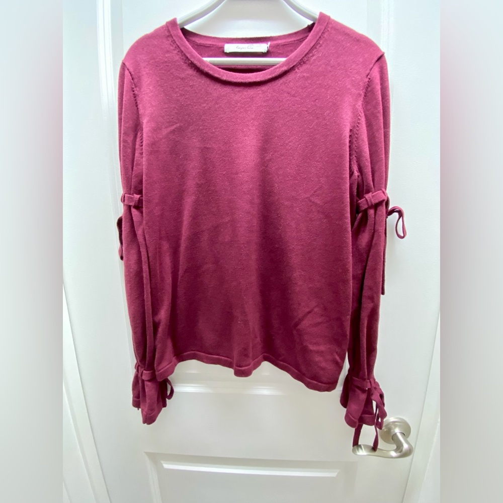 Brand NEW Harper Lane burgundy women sweater size S